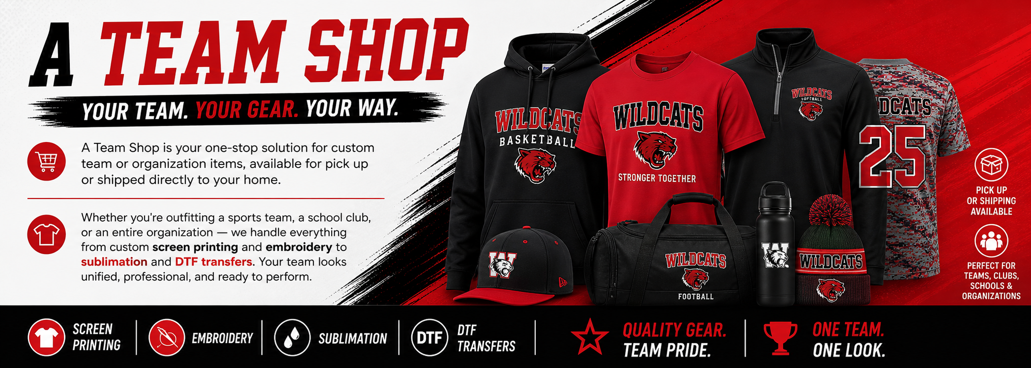 Team Stores banner