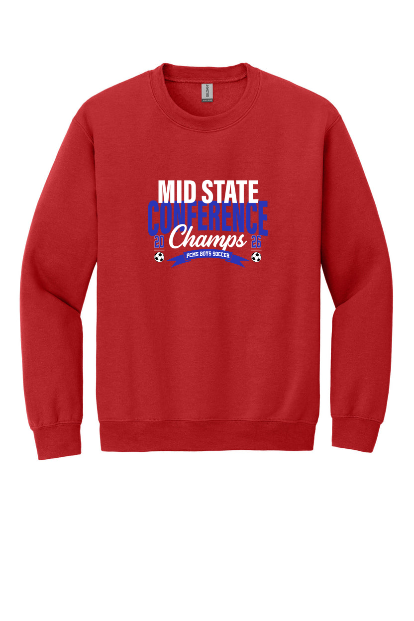 PCMS Boys Soccer Conference Champs 2026 - 50/50 Crew Neck Fleece product