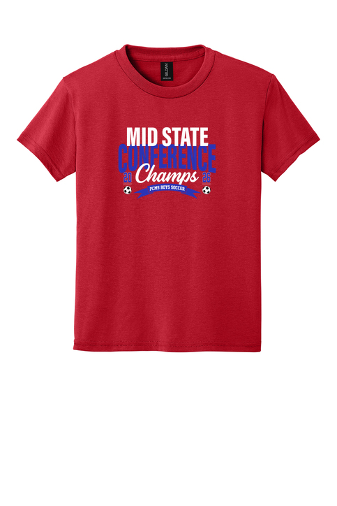 PCMS Boys Soccer Conference Champs 2026 - 50/50 Youth TShirt product