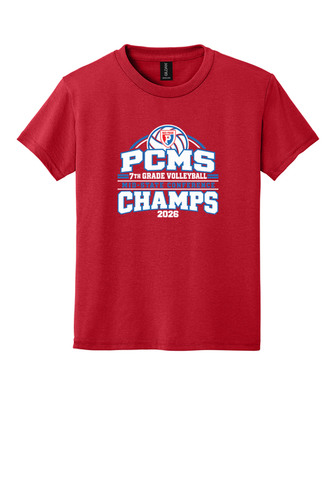 PCMS 7th Grade Volleyball Conference Champs 50/50 Youth TShirt product