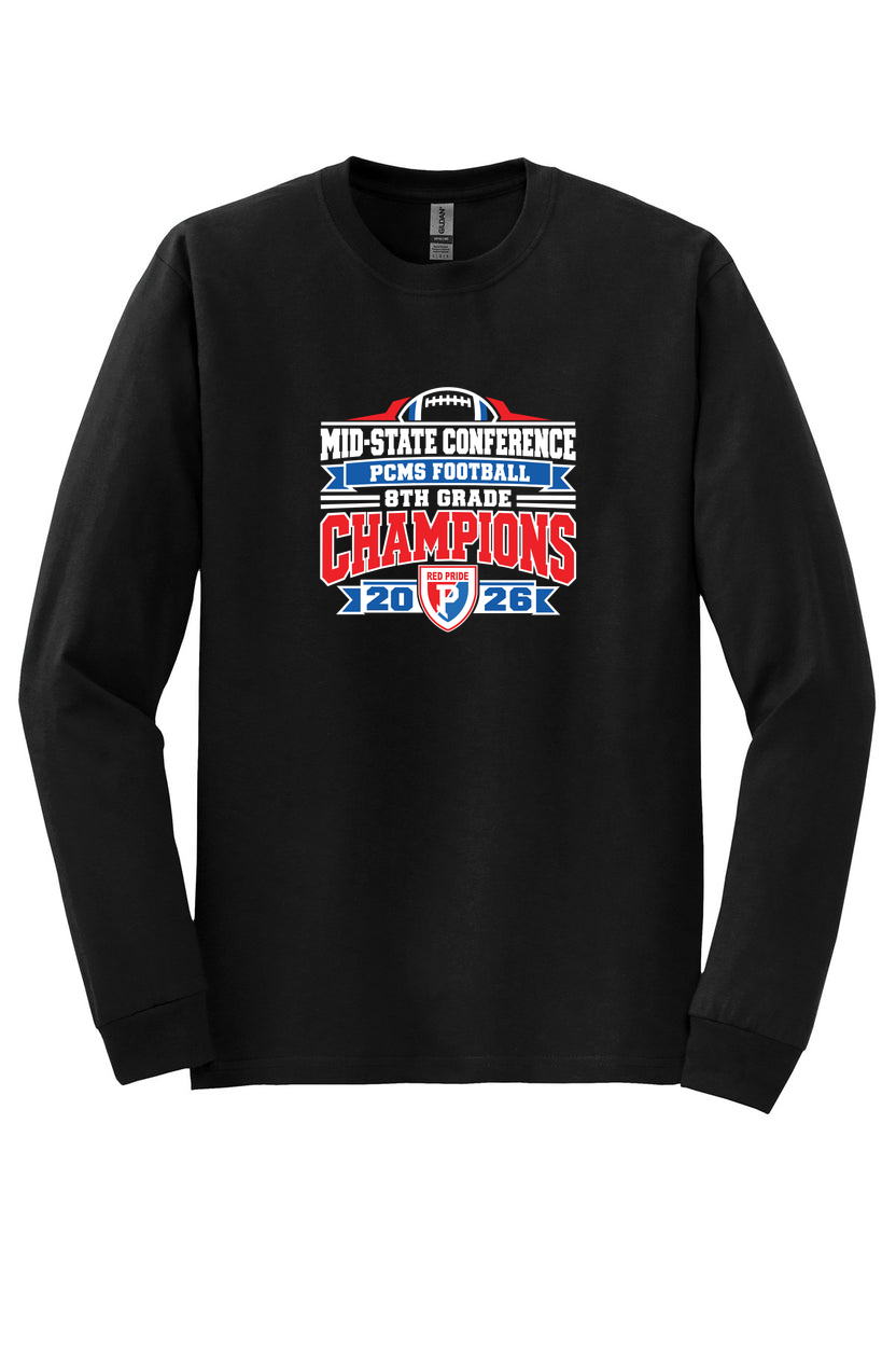 PCMS 8th Grade Football Conference Champs 2026 50/50 Long Sleeve Shirt product