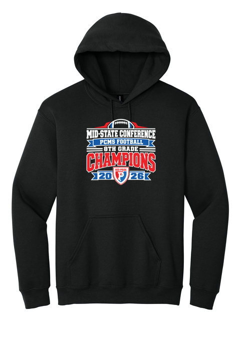PCMS 8th Grade Football Conference Champs 2026 50/50 Hoodie product