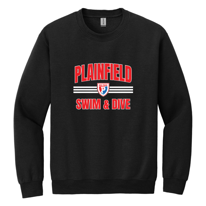 Plainfield Swim and Dive 50/50 Crew Neck Fleece product