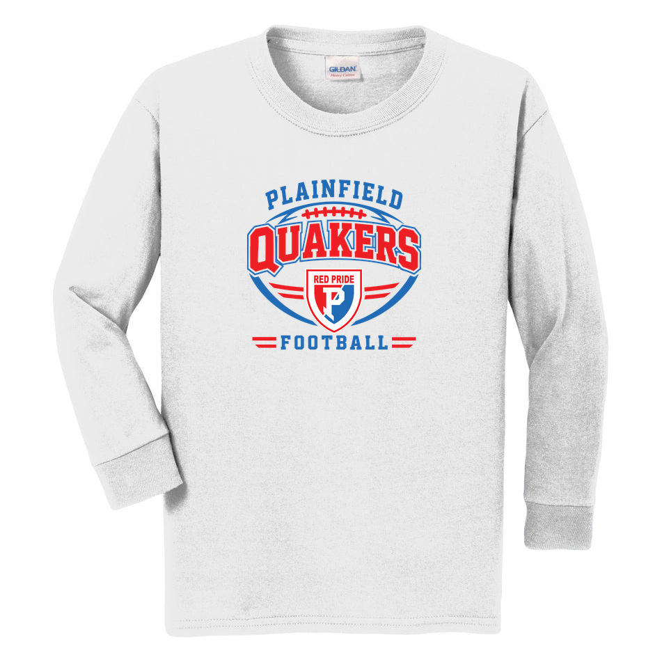 Plainfield Quakers Football 50/50 Youth Long Sleeve Shirt product