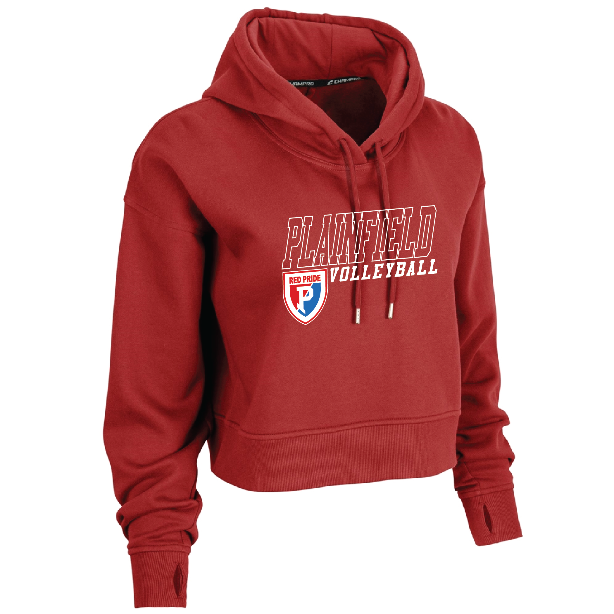 Plainfield Volleyball Champro Womens Crop Hoodie product
