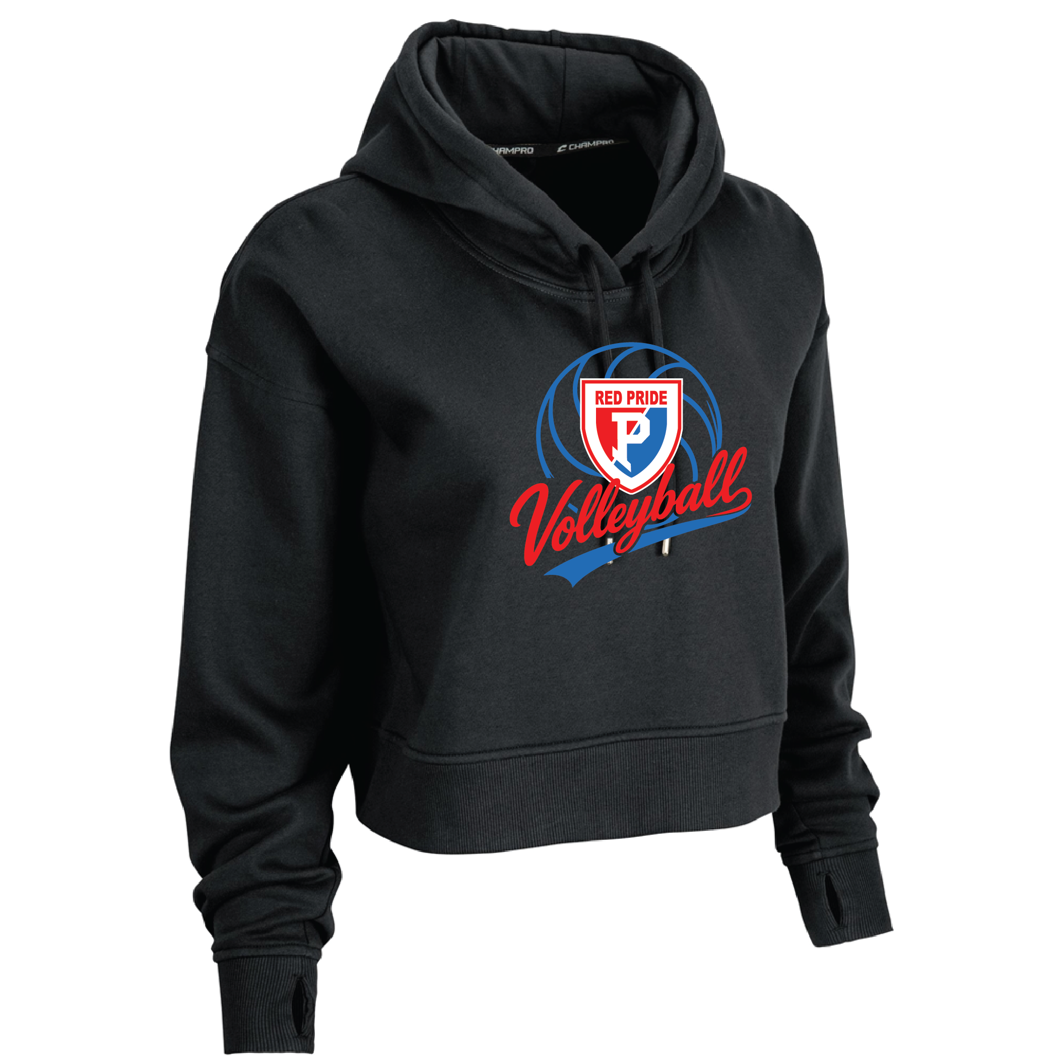 Plainfield Volleyball Champro Womens Crop Hoodie product