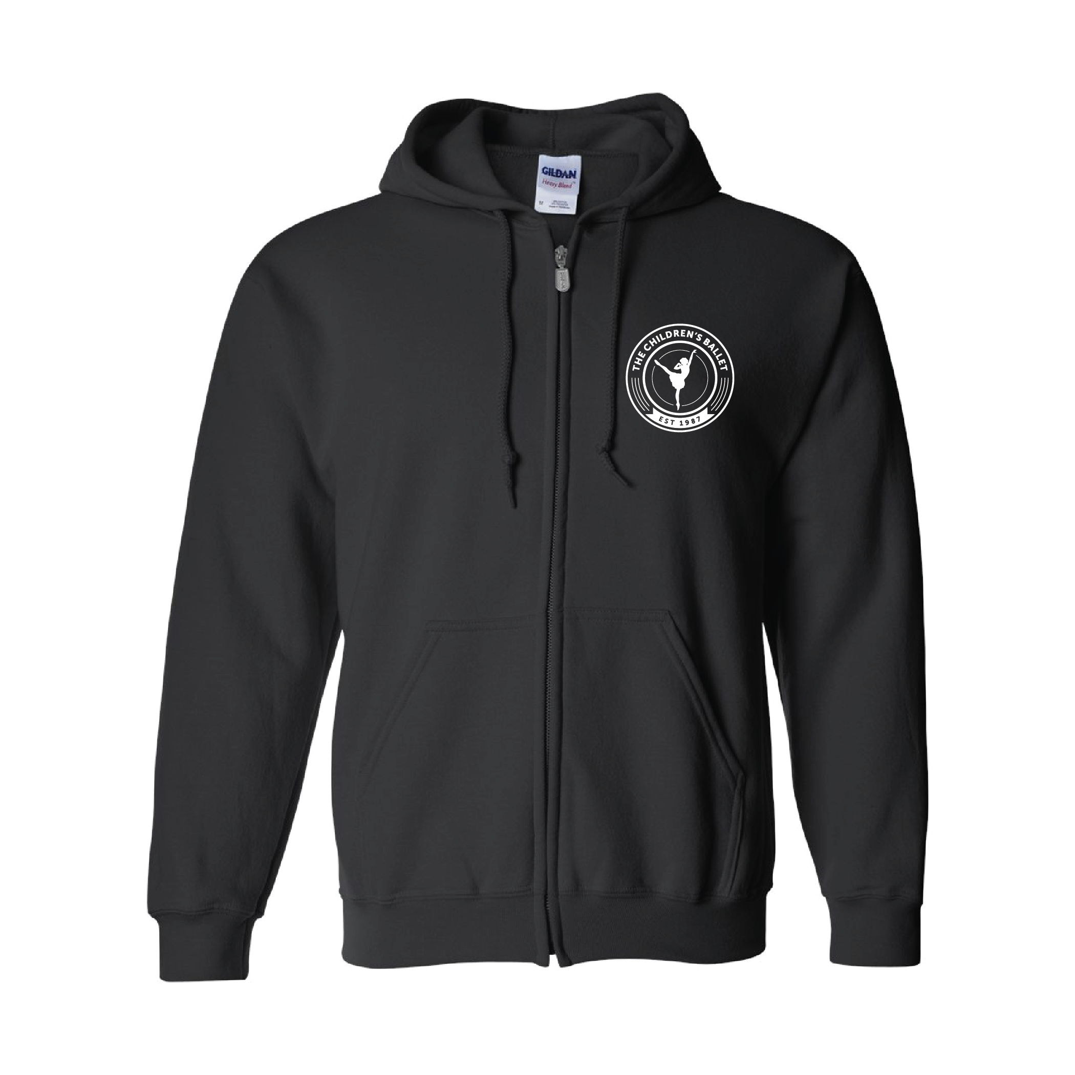 The Children's Ballet Zip Up Hoodie Left Chest Design product